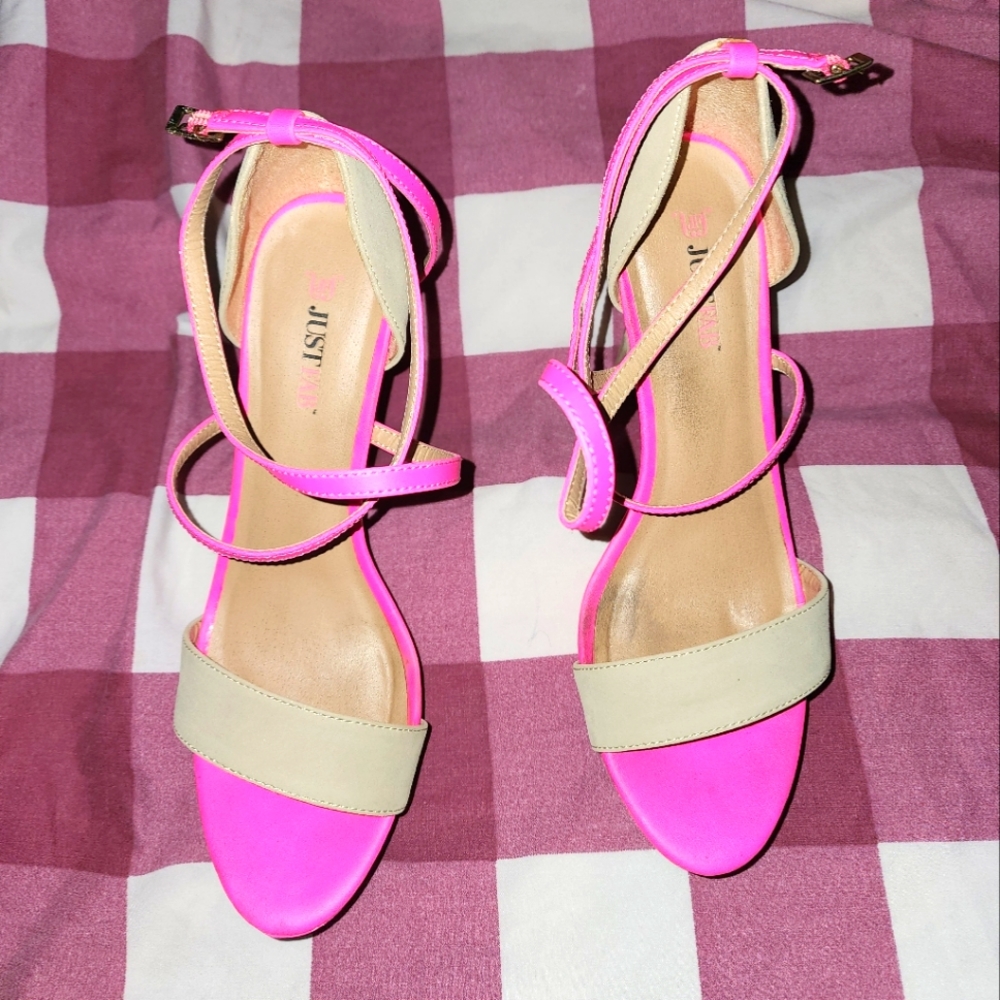 Hot pink heels